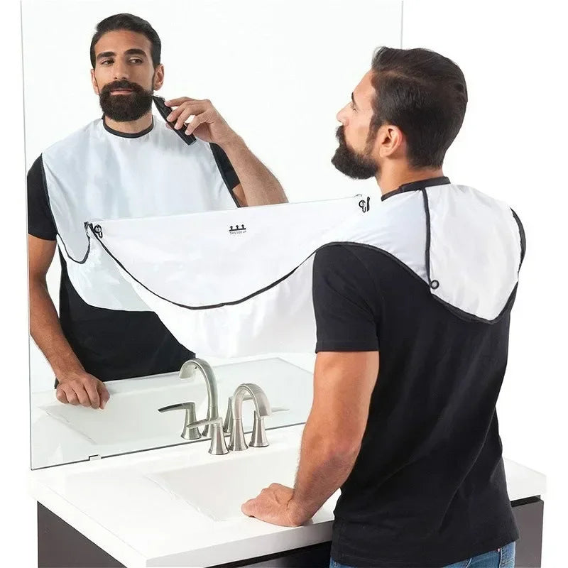 Shaving Apron for Men - Waterproof Face Hair Cleaning Bib