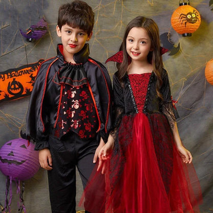 Vampire Ghost Bride Halloween Costume for Kids