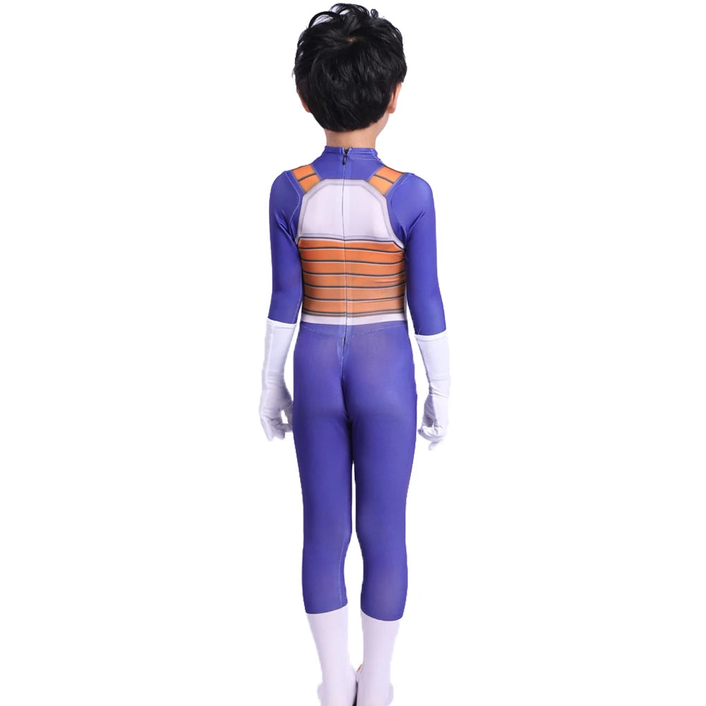 Blue Vegeta & Goku Cosplay Costume