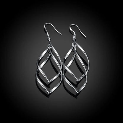 925 Sterling Silver Long Drop Earrings for Women