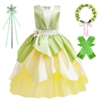 Tiana Costume for Girls | Princess Dress-Up