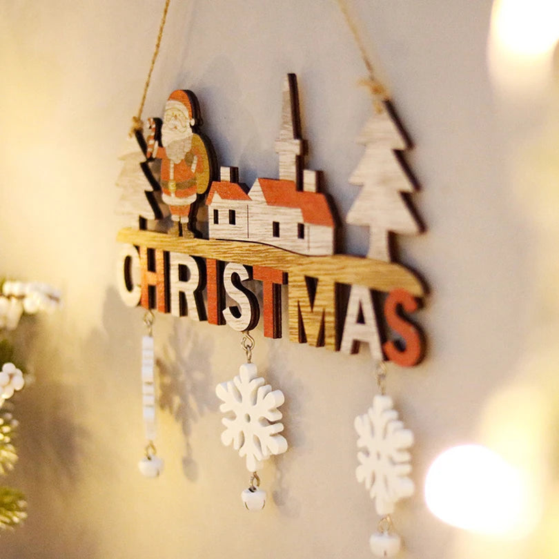 Wooden Christmas Pendants – Door & Wall Xmas Decor