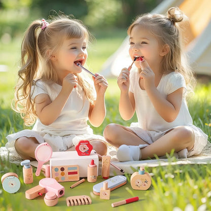 Wooden Pretend Play Makeup Set for Girls