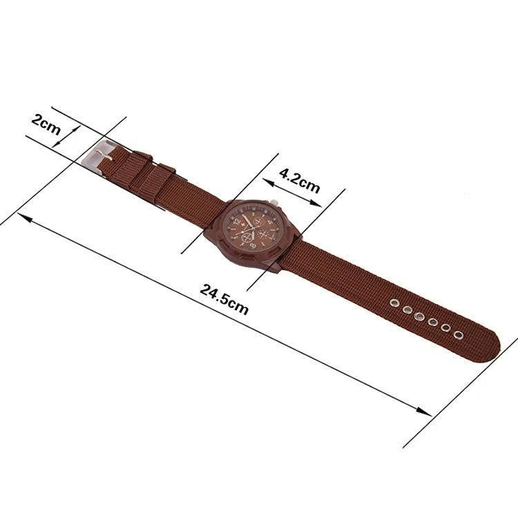 Men's Fashion Nylon Woven Band Watch - Stylish Swiss Quartz Timepiece