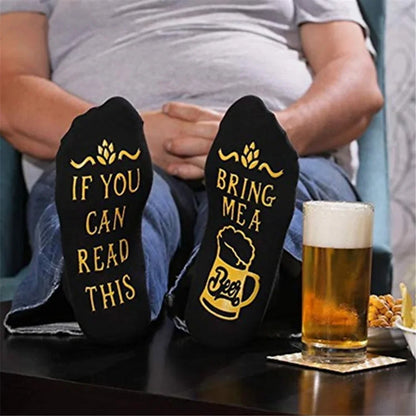 If You Can Read This Bring Me A Beer Socks