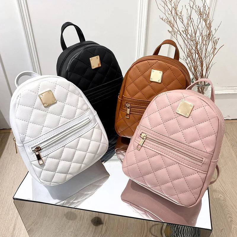 Women’s Small PU Leather Backpack | Stylish Shoulder Bag