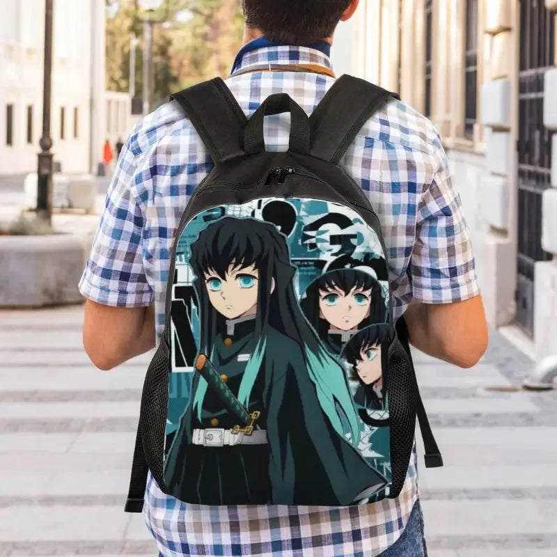 Customized Muichiro Tokito Demon Slayer Poster Backpack