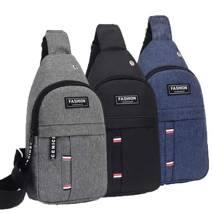 New Chest Bag Messenger Pack for Men | Simple Nylon Fashion