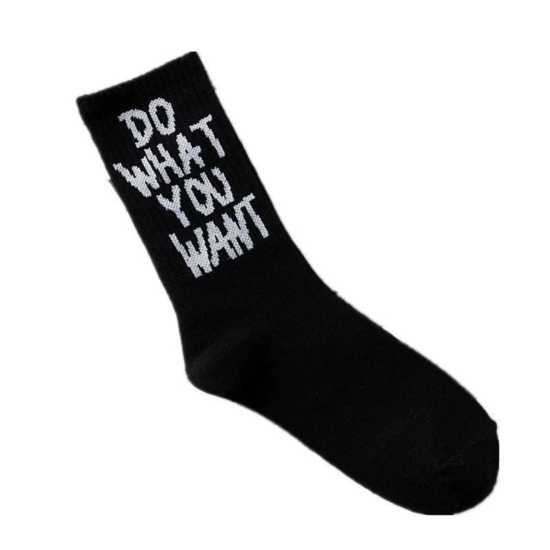 High Quality Black & White Casual Socks