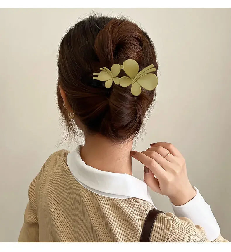 Double Butterfly Duckbill Hair Claws | Fashion Hair Clips for Women