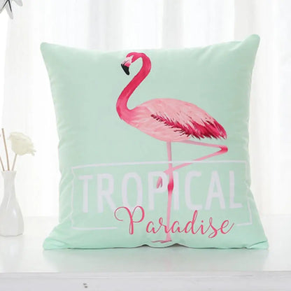 Flamingo Pillowcase – Home Sofa Chair Decor Cushion Covers