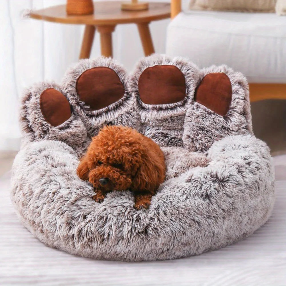 Bear Paw Shaped Dog & Cat Bed