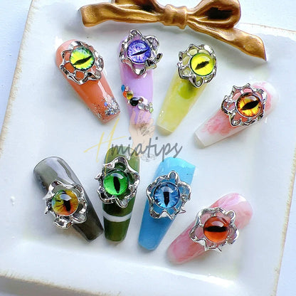 3D Halloween Evil Eye Nail Charm Decorations