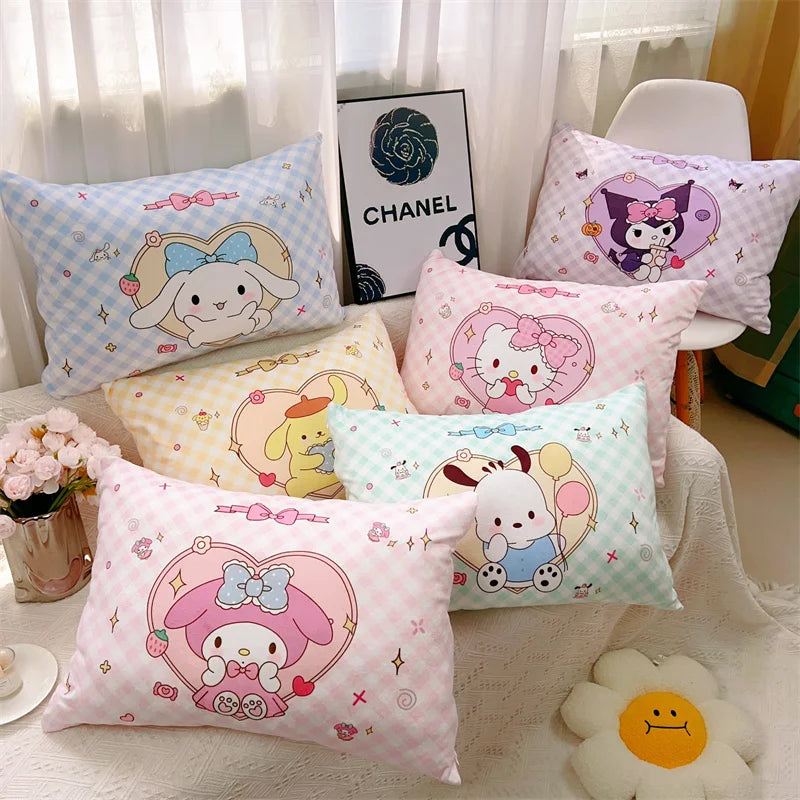 Sanrio Kuromi Pillow Case – Cute Japanese Style Printing Throw Pillow