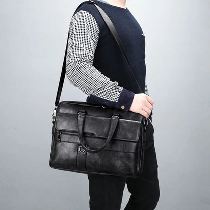 Men’s Briefcase Bag | Classical Retro