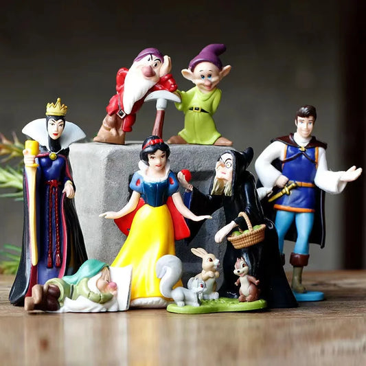 8 Pcs Disney Anime Seven Dwarfs and Princess Snow White