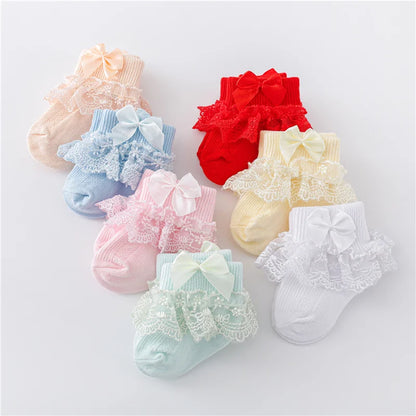 Cotton Lace Infant Girls Sock