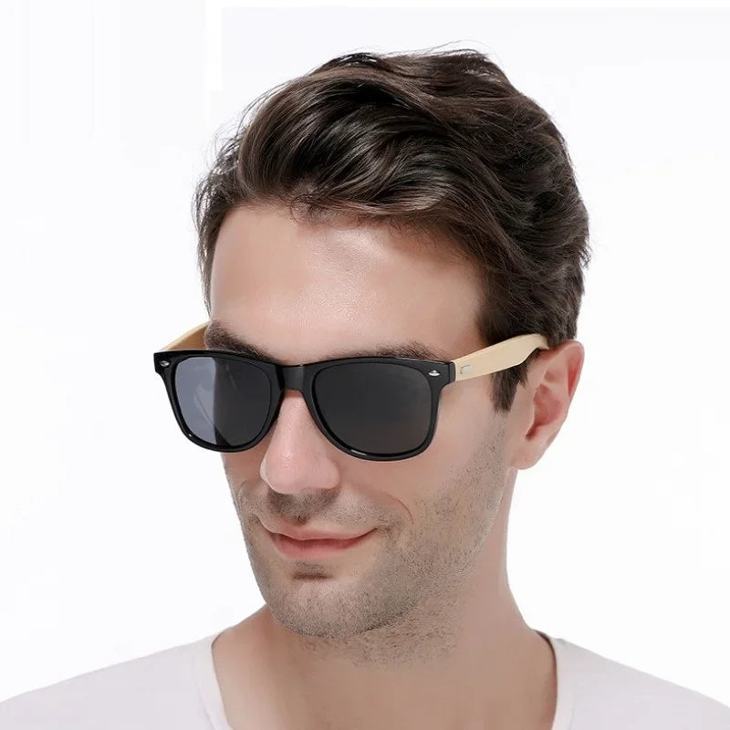 Fashion Wood Men's Ultraviolet Sunglasses