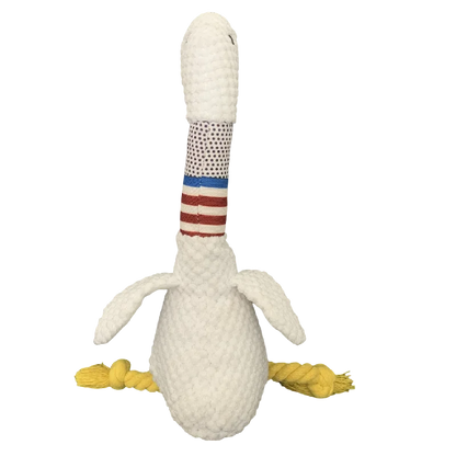 Plush White Geese Chew Toy for Dogs - Bite Resistant & Sound Toy