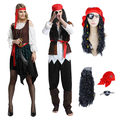 Adult Pirate Costume - Captain Jack Sparrow Cosplay