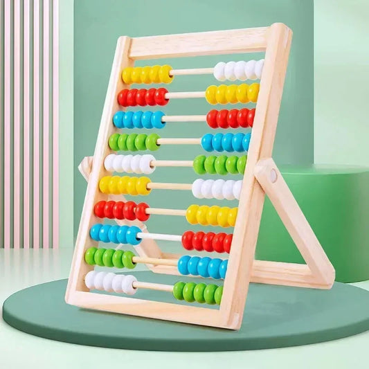 Classic Wooden Abacus for Kids | Preschool Math Learning Toy