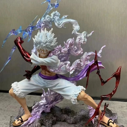 28cm One Piece Gear 5 Nika Luffy Figure – Thunderbolt Monkey