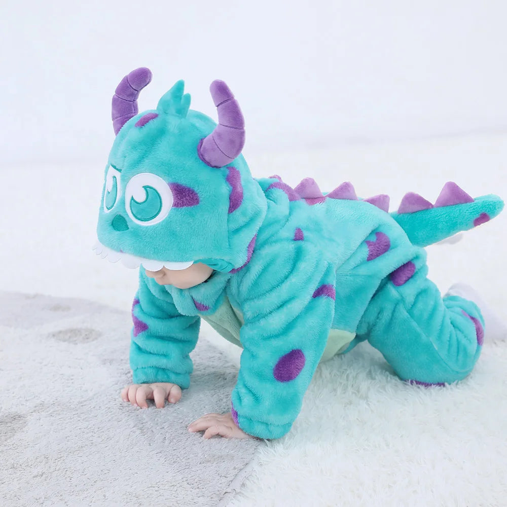 Blue Monster Baby Onesie Costume - Sully Cosplay for Boys & Girls