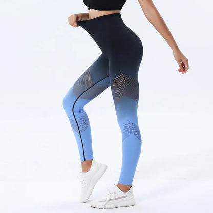 Gradient High Waist Seamless Leggings for Women | Fitness & Yoga Pants