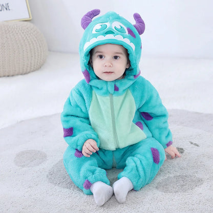 Blue Monster Baby Onesie Costume - Sully Cosplay for Boys & Girls