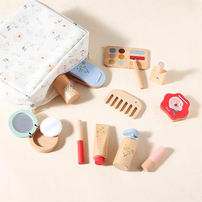 Wooden Pretend Play Makeup Set for Girls