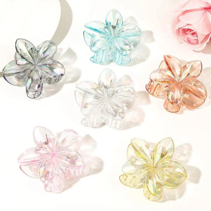 Gradient Frangipani Hair Clips | Fashionable Plumeria Hair Accessories