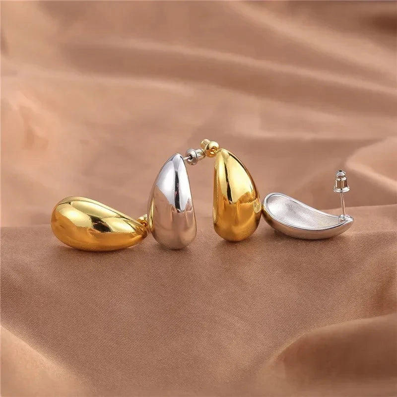 Fashionable Water Drop Stud Earrings