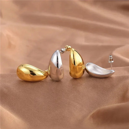 Fashionable Water Drop Stud Earrings