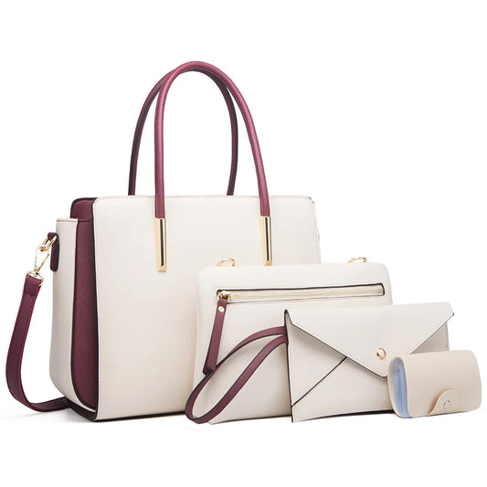 TRAVEASY 2024 Designer Bags | Luxury 4-Piece Set for Women