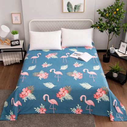 1Pc 100% Polyester Flat Sheet – Soft Bedspread for All Sizes