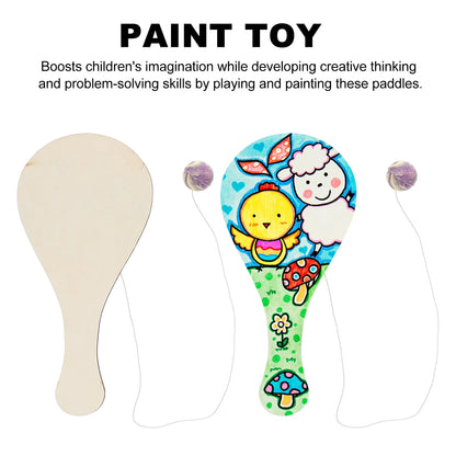 Racket Paddle Balls | DIY Graffiti Kids' Tennis Set