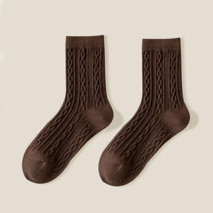 Women Fashion Vintage Cotton Long Sock