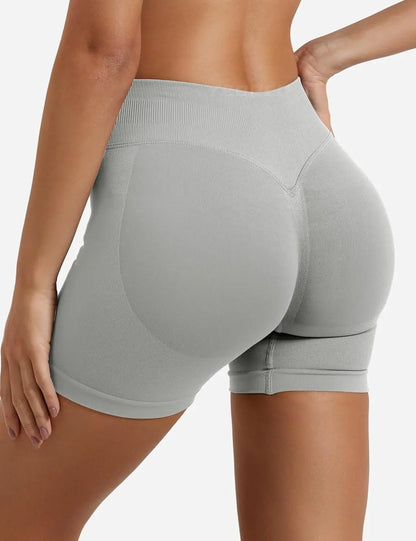 Women's Impact Gym Shorts: Seamless Biker Shorts for Fitness & Yoga