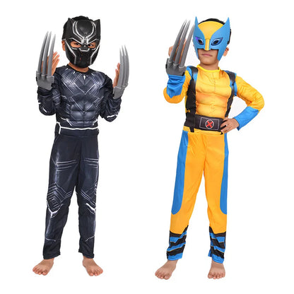 Wolverine Jumpsuit & Mask for Kids