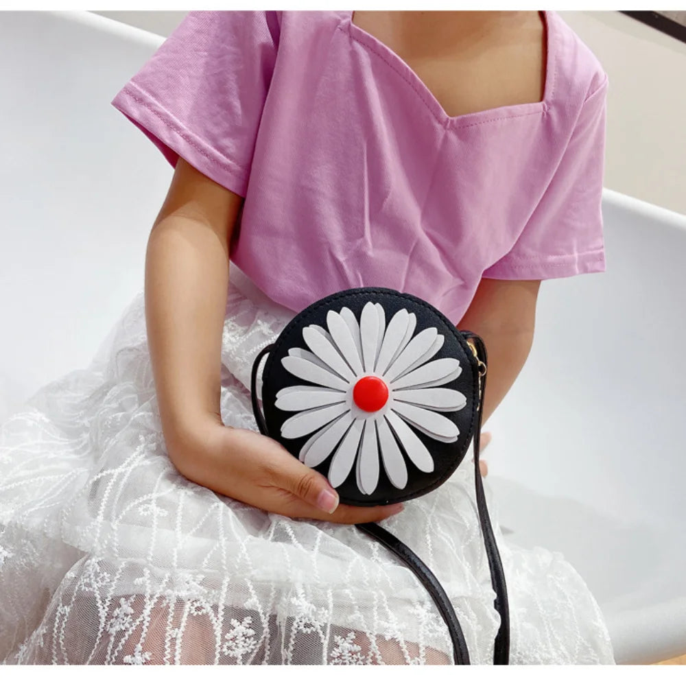 PU Cute Daisy Mini Messenger Bag