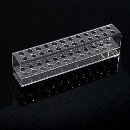 24-Slot Acrylic Makeup Organizer - Eyeliner & Lip Liner Pencil Holder