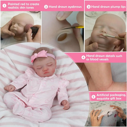 18-Inch Realistic Newborn Baby Doll with Real-Life Features