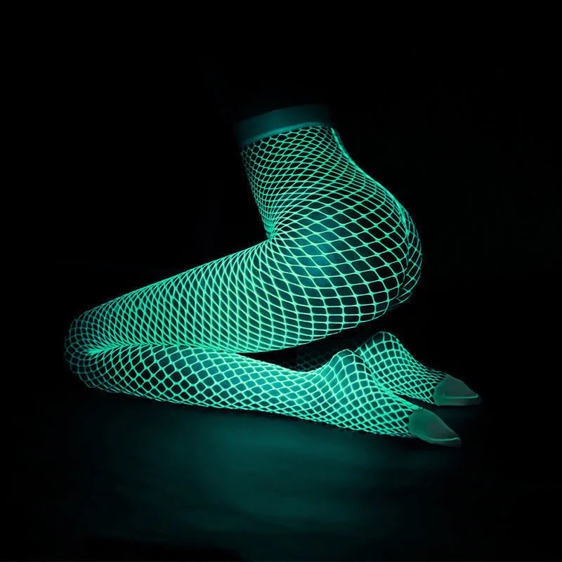 Glow-in-the-Dark Sexy Fishnet Stockings