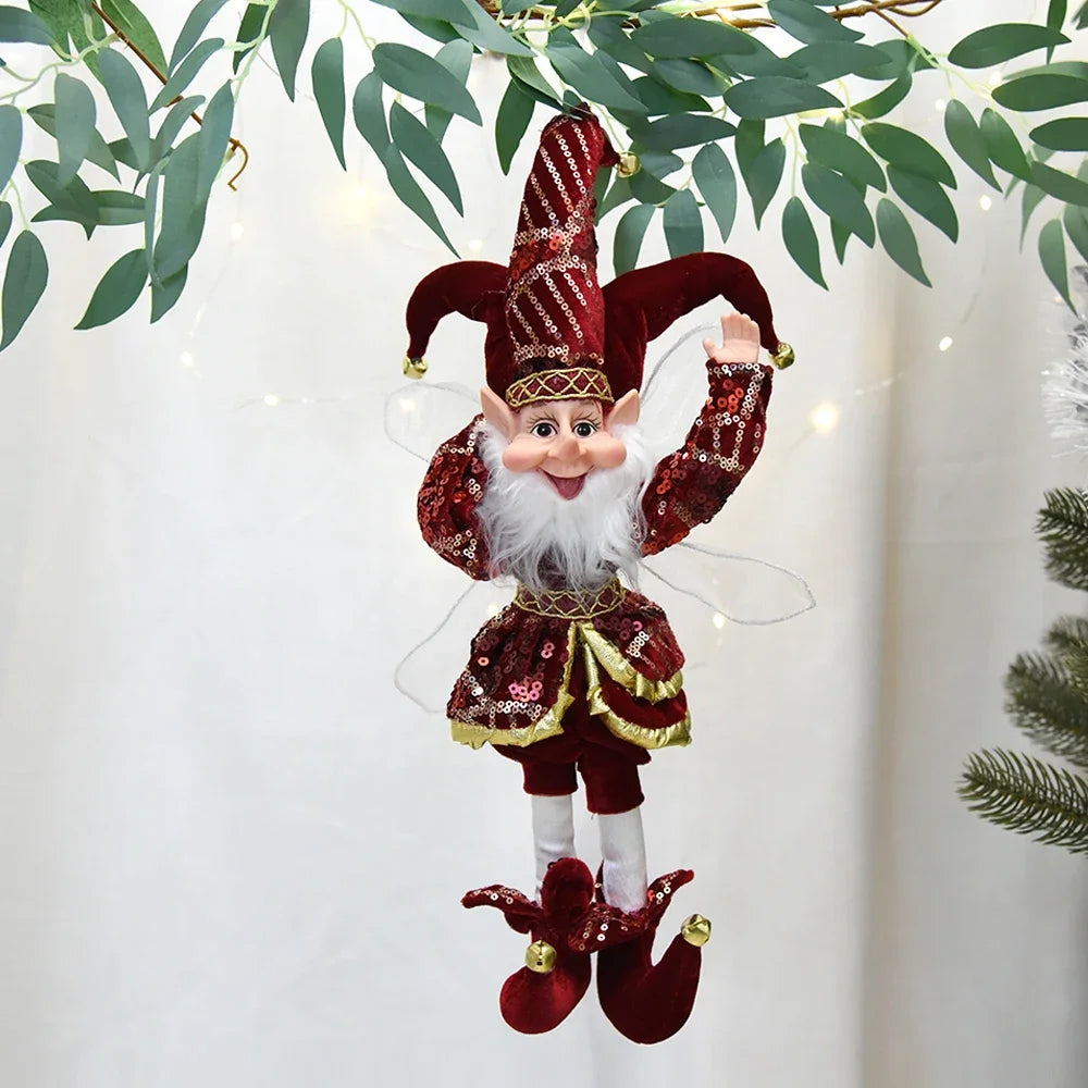 Christmas Elf Doll Hanging Standing Decor