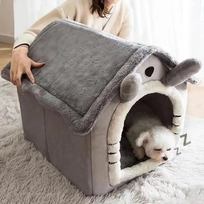 Soft Cat & Dog Bed Tent for Deep Sleep