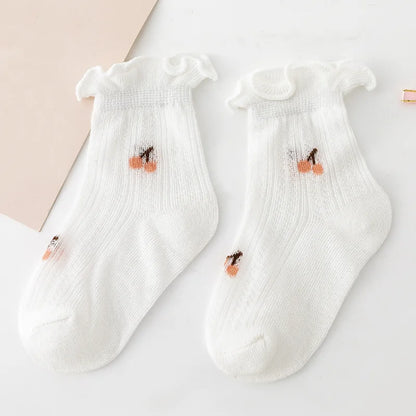 3 Pairs Newborn Summer Thin Casual Socks – Soft Cotton