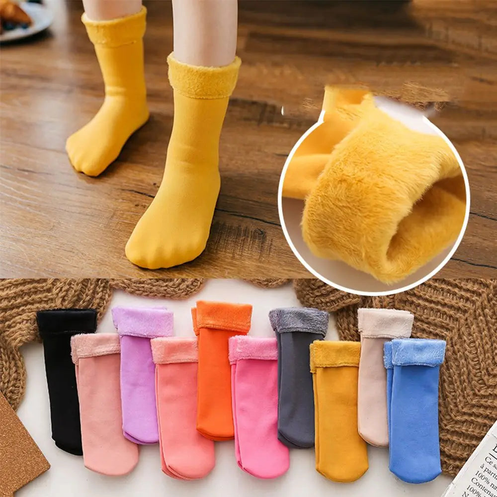 CozyKids Plush Thermal Socks (Ages 3-12)