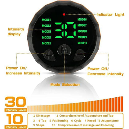 USB Rechargeable Ab Trainer – Vibration Muscle Stimulator