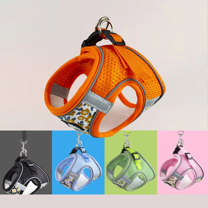 Nylon Mesh Cat Harness and Leash