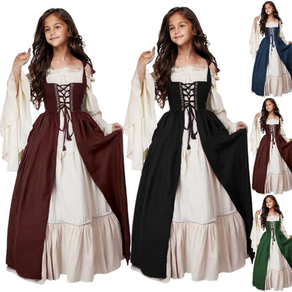 Kids Girls Medieval Renaissance Costume